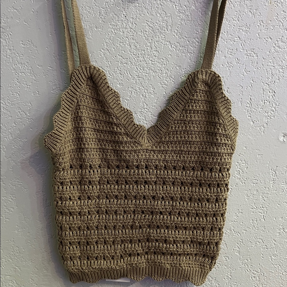 Streetwear Society Brown Knit Camisole